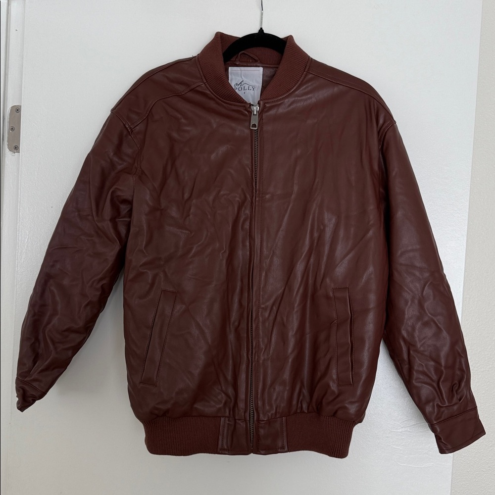 Oh Polly faux leather jacket